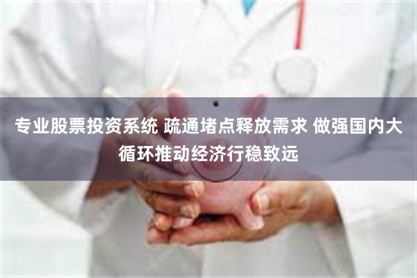 专业股票投资系统 疏通堵点释放需求 做强国内大循环推动经济行稳致远